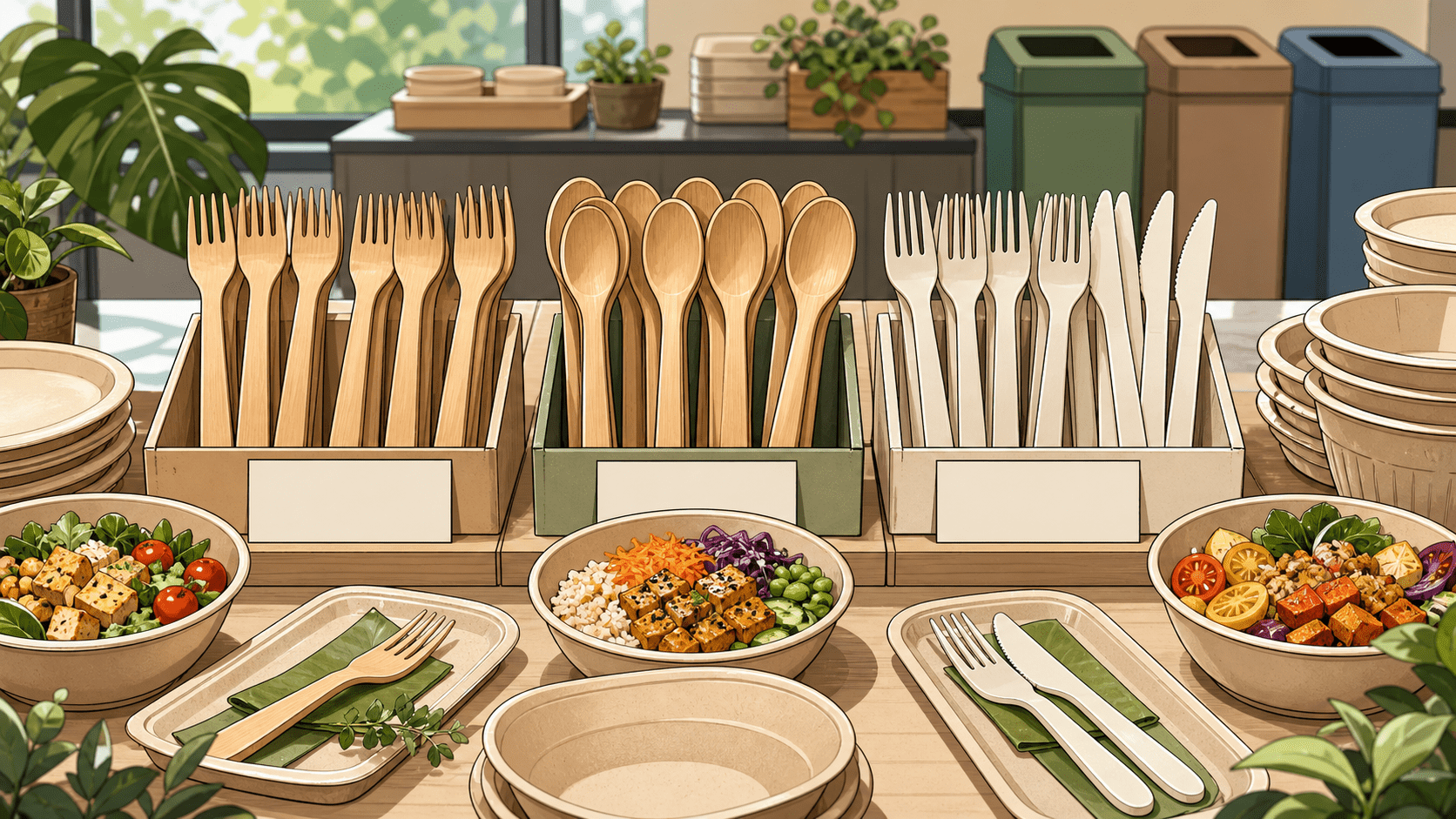 Wooden, Bamboo, and CPLA Cutlery: What Compostable Utensils Actually Change - ECO-Lipak