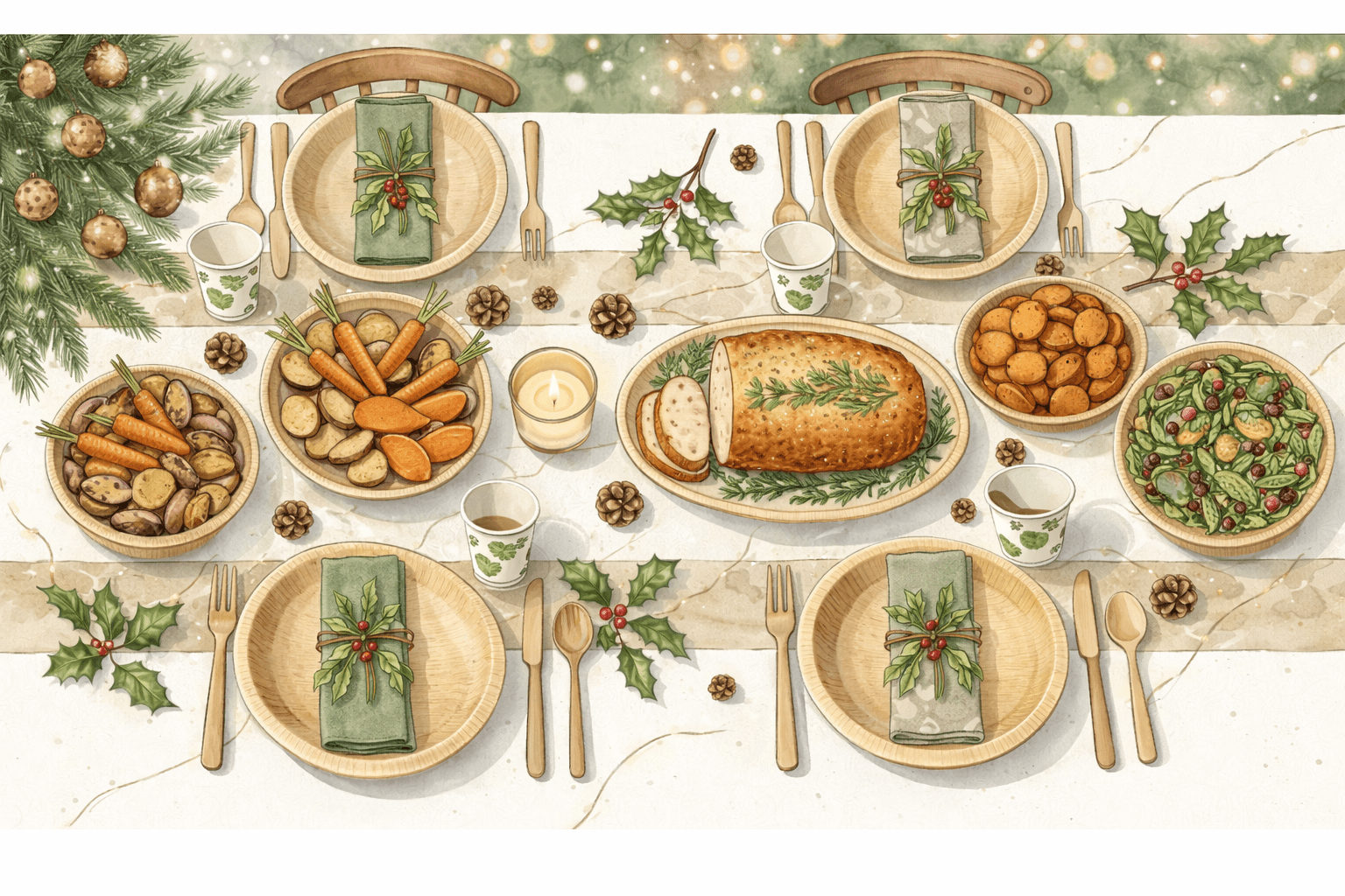 Your Christmas Dinner Essentials for a Greener Holiday - ECOlipak