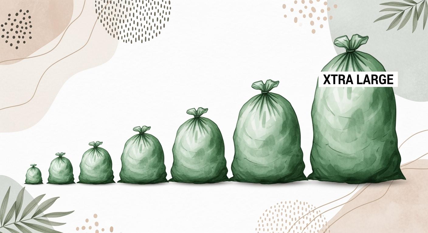 Your Guide to Green Trash Bag Sizes - ECOlipak