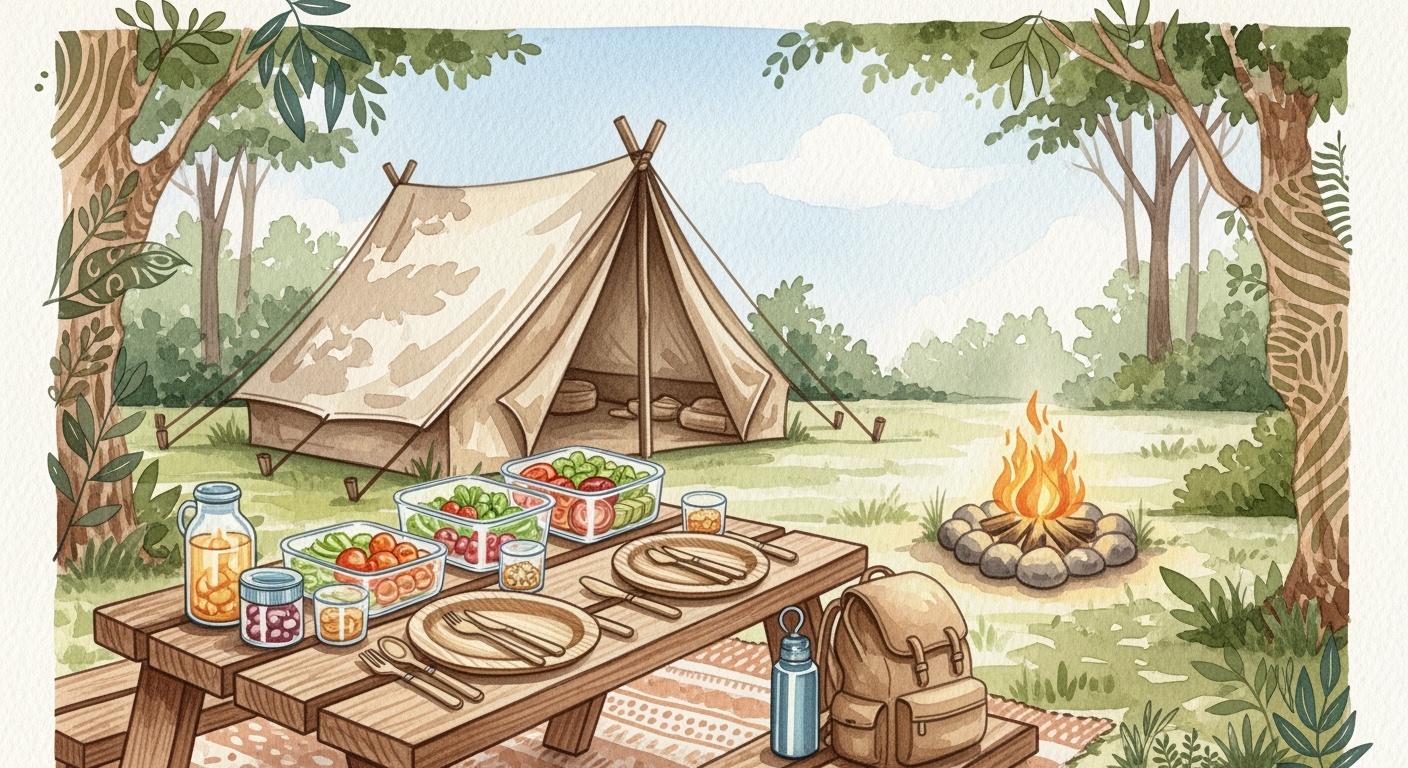 Zero-Waste Camping with Palm Leaf Plates - ECOlipak