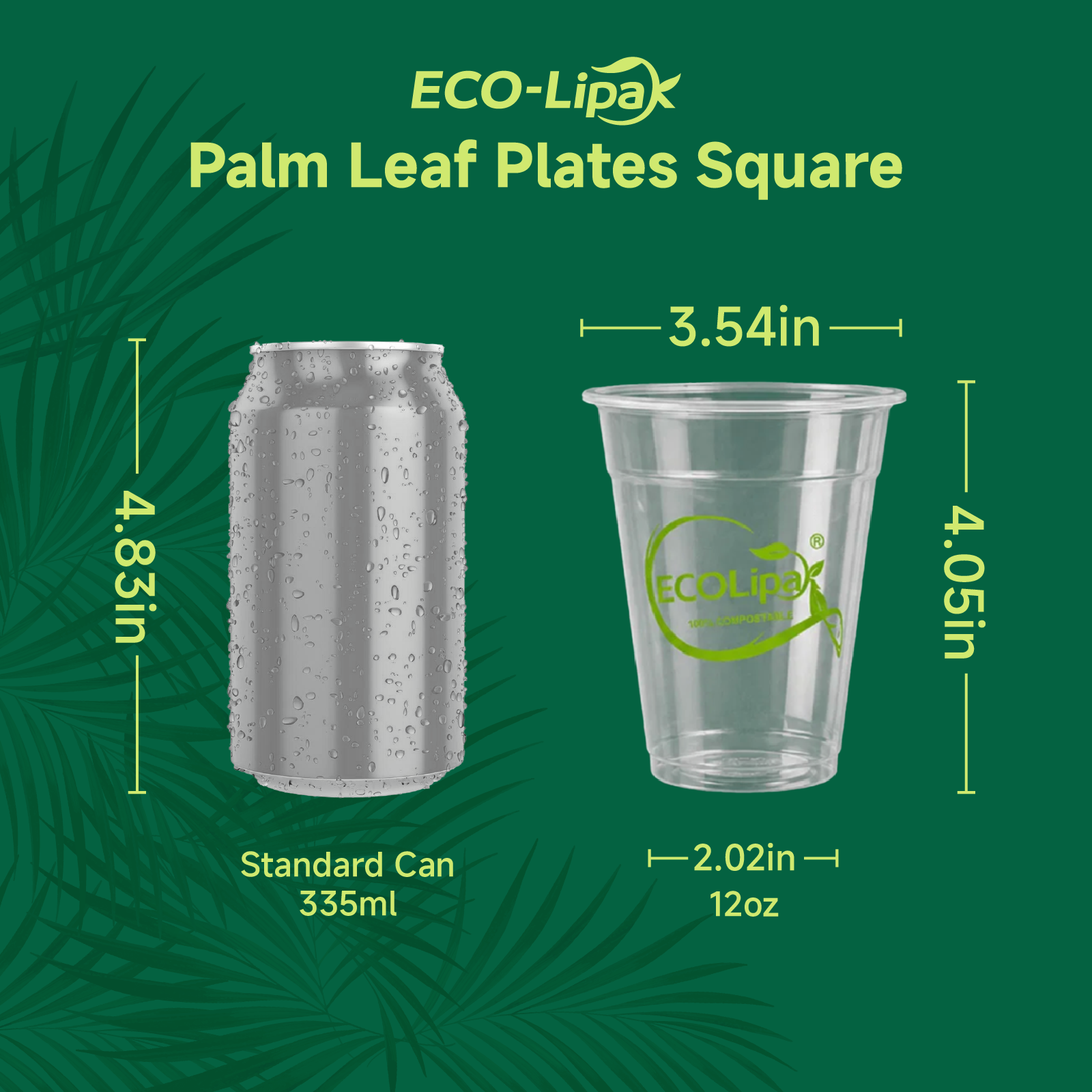 Vaso frío transparente, flexible, duradero y compostable | Con certificación BPI, sin PFAS