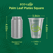 Vaso frío transparente, flexible, duradero y compostable | Con certificación BPI, sin PFAS