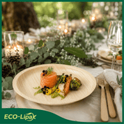 10in Round Heavy - Duty Palm Leaf Plates｜BPA - Free, Toxin - Free - ECO - Lipak