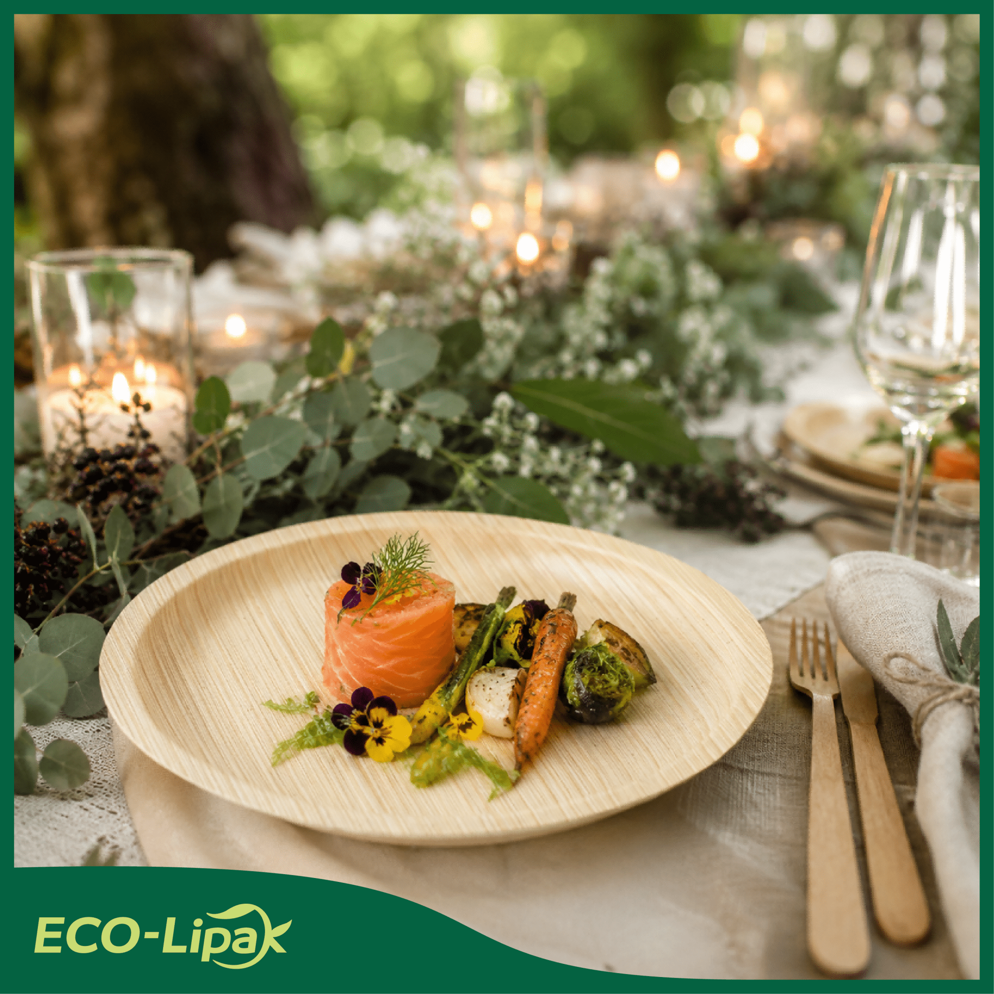 10in Round Heavy - Duty Palm Leaf Plates｜BPA - Free, Toxin - Free - ECO - Lipak