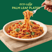 10in Round Heavy - Duty Palm Leaf Plates｜BPA - Free, Toxin - Free - ECO - Lipak