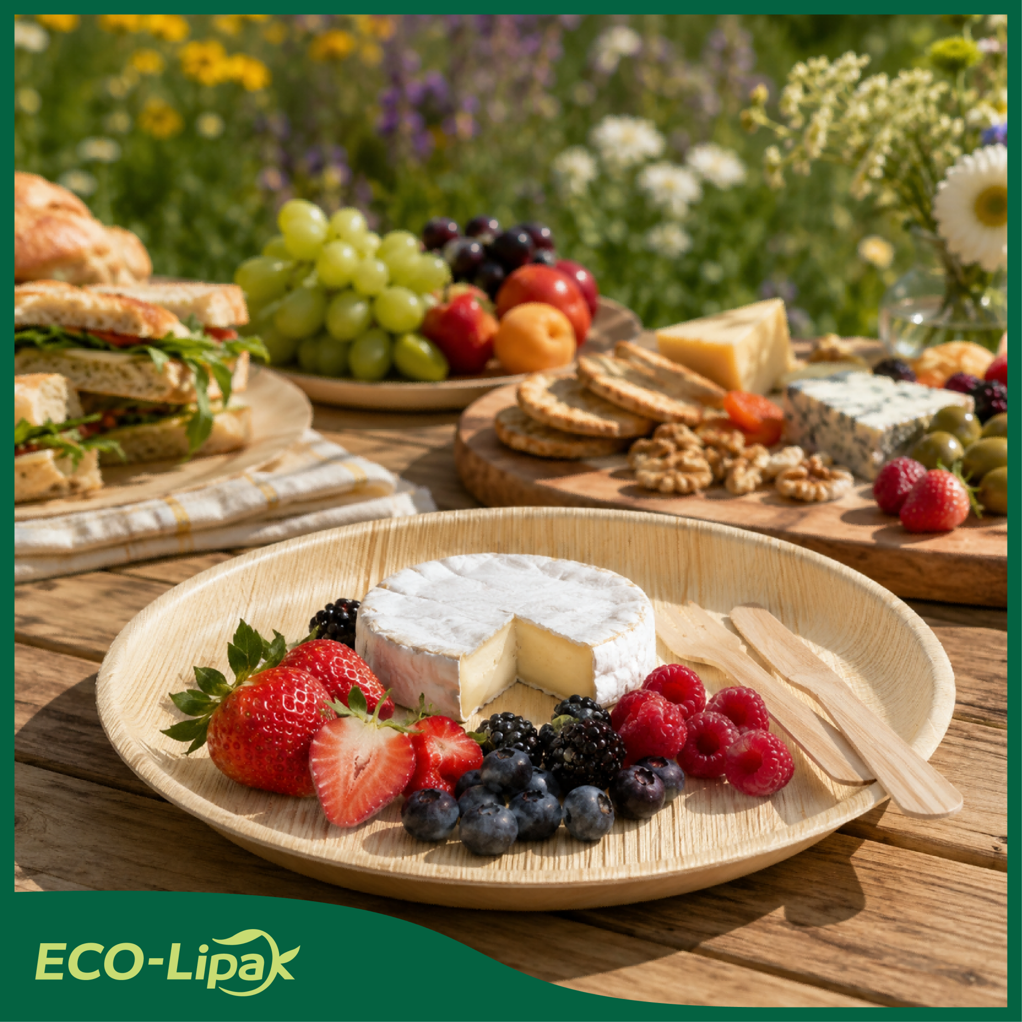 10in Round Heavy - Duty Palm Leaf Plates｜BPA - Free, Toxin - Free - ECO - Lipak