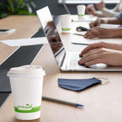 12 oz / 16 oz Heat - Resistant Multi - Purpose Compostable Cups with CPLA Lid｜BPA - Free, Toxin - Free - ECOlipak