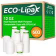 12 oz / 16 oz Heat - Resistant Multi - Purpose Compostable Cups with CPLA Lid｜BPA - Free, Toxin - Free - ECOlipak