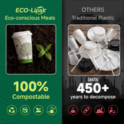 12 oz Multi - Purpose Paper Compostable Cups & CPLA Lids｜Eco - Friendly, BPA - Free - ECO - Lipak