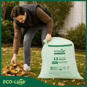13/33/55 Gallon Tear - Resistant PLA Compostable Trash Bags for Kitchen, Office & Lawn, Yard｜BPI Certified, OK Compost - ECO - Lipak