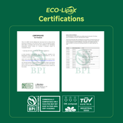 13/33/55 Gallon Tear - Resistant PLA Compostable Trash Bags for Kitchen, Office & Lawn, Yard｜BPI Certified, OK Compost - ECOlipak