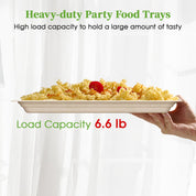 14 in Disposable Cutting - Resistant Compostable Trays｜BPI Certified, PFAS - Free - ECOlipak