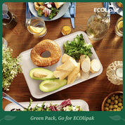 14 in Disposable Cutting - Resistant Compostable Trays｜BPI Certified, PFAS - Free - ECOlipak