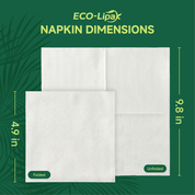 2 - ply Disposable Multi - Purpose Cocktail Napkins｜Chemical - Free, Toxin - Free - ECO - Lipak