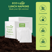2 - ply Disposable Multi - Purpose Cocktail Napkins｜Chemical - Free, Toxin - Free - ECO - Lipak