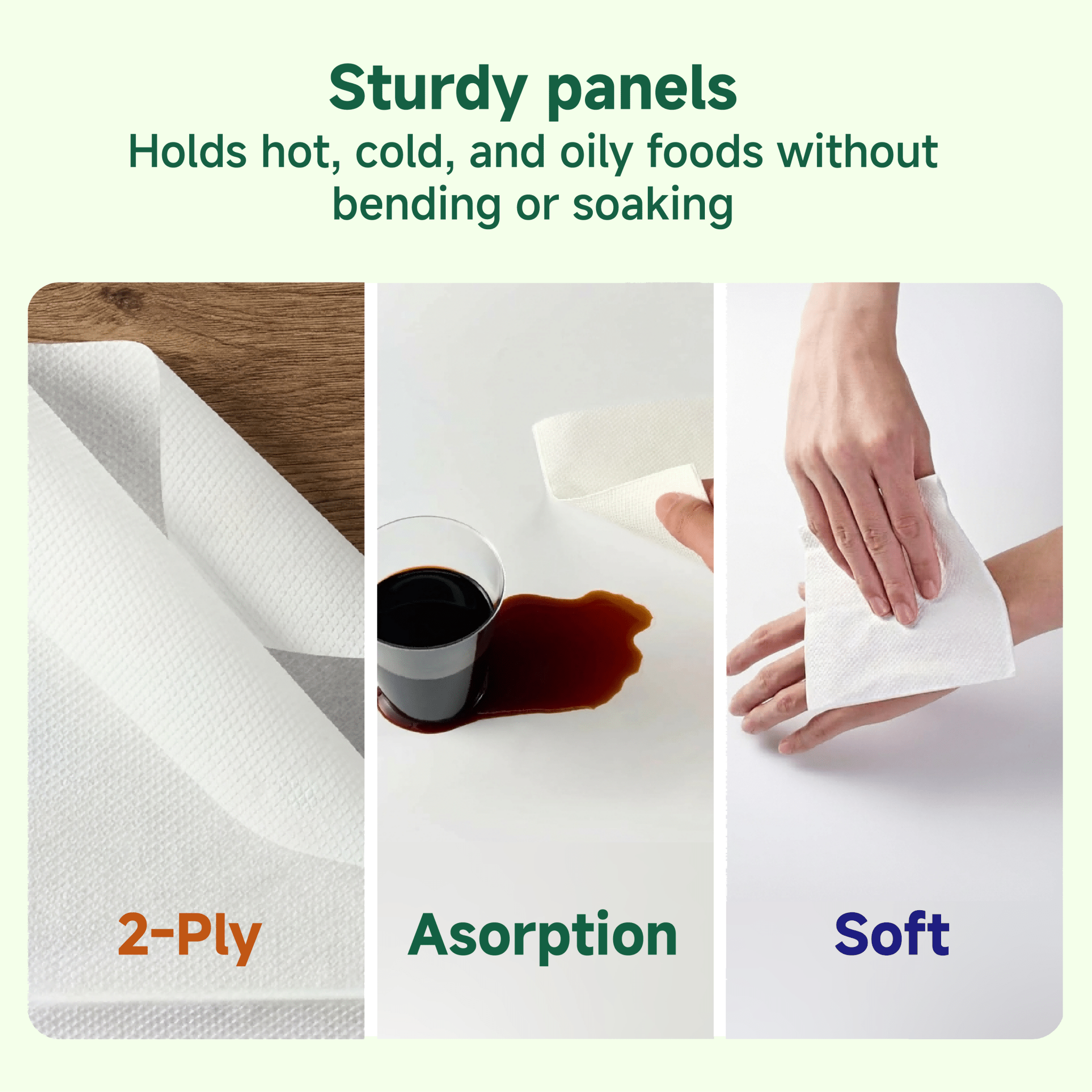 2 - ply Disposable Multi - Purpose Cocktail Napkins｜Chemical - Free, Toxin - Free - ECO - Lipak