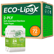 2 - ply Soft Absorbent Bamboo Toilet Paper | PFAS - Free, Chemical - Free - ECOlipak
