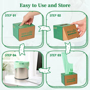 2.6/13 Gallon Easy-Tie Compostable Trash Bags with Handles for Countertop Bins & Pet Mess Cleanup｜BPI Certified, OK Compost - ECO-Lipak