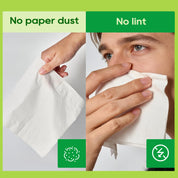 3 - Ply White Bamboo Facial Tissues | Soft, Hypoallergenic & Tree - Free - ECOlipak