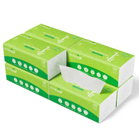 Pañuelos Faciales de Bambú Blancos de 3 Capas | Suaves, Hipoalergénicos y Sin Árboles - 8 paquetes/caja