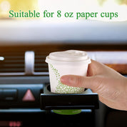 3.15 in Disposable Leak - Proof CPLA Cup Lid｜8oz Fit, Compostable - ECO - Lipak