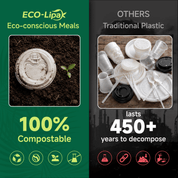 3.54 in Disposable Leak - Proof CPLA Cup Lid｜Universal Fit, Compostable - ECO - Lipak