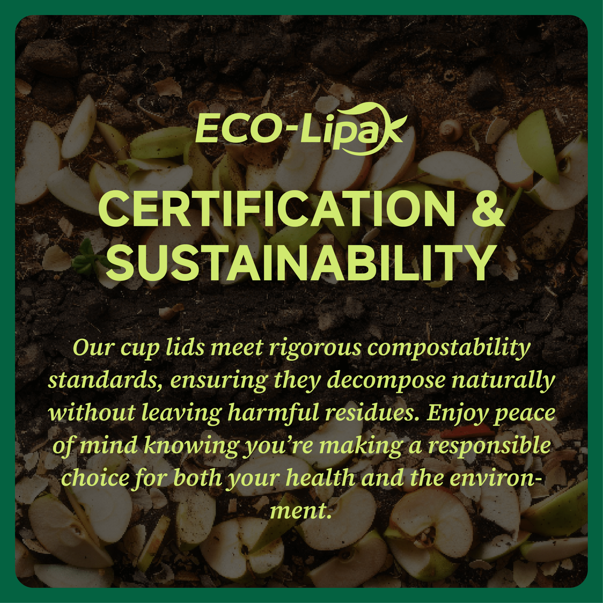 3.54 in Disposable Leak - Proof CPLA Cup Lid｜Universal Fit, Compostable - ECO - Lipak