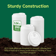 3.54 in Disposable Leak - Proof CPLA Cup Lid｜Universal Fit, Compostable - ECO - Lipak