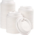 3.54in Disposable Leak - Proof Sugarcane Cup Lid｜Universal Fit, Compostable - ECO - Lipak