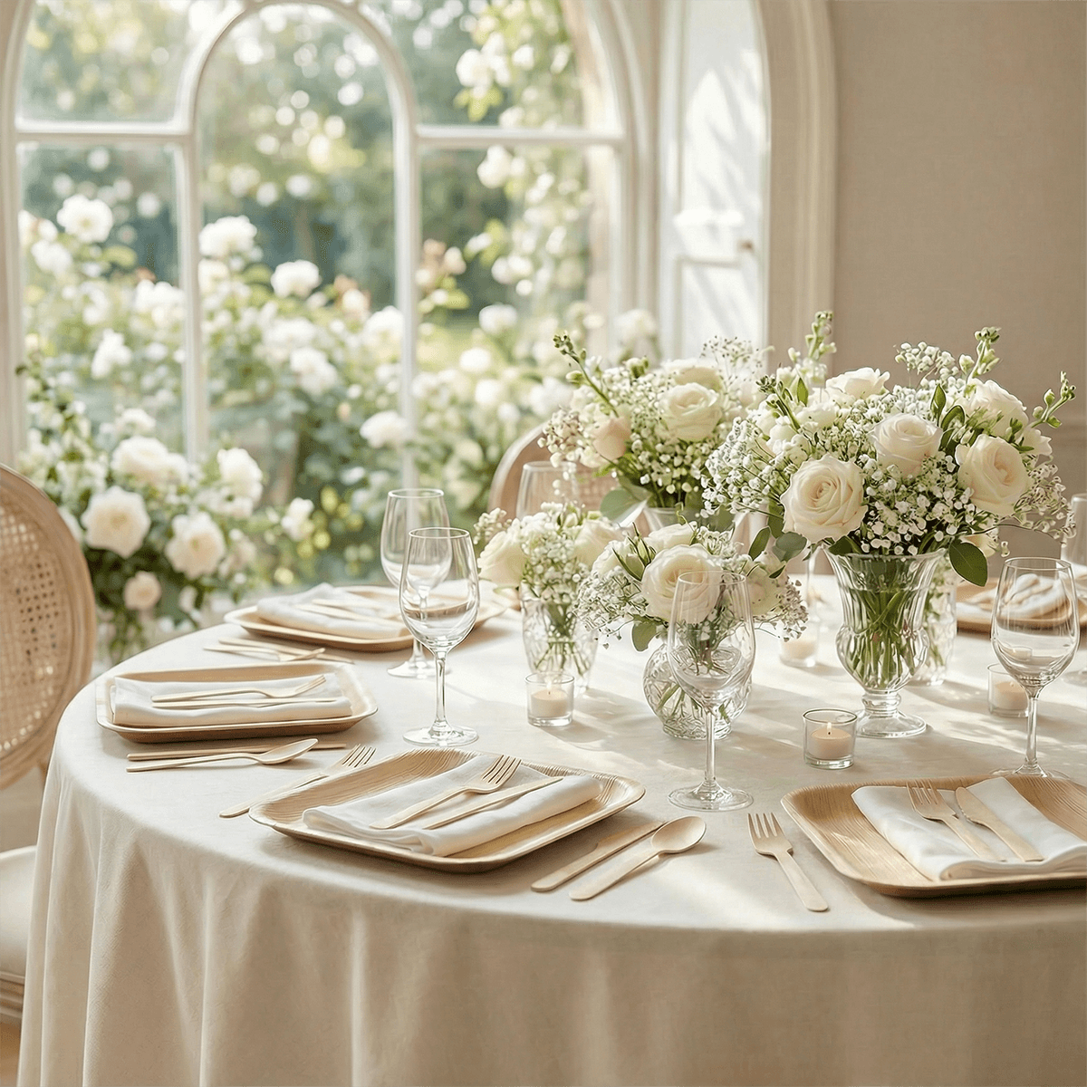 6 in / 10 in Square Heavy - Duty Compostable Palm Leaf Plate｜Toxin - Free, Plastic - Free - ECOlipak