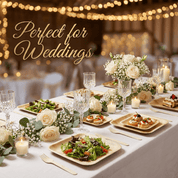 6 in / 10 in Square Heavy - Duty Compostable Palm Leaf Plate｜Toxin - Free, Plastic - Free - ECOlipak