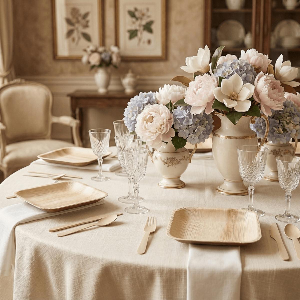 6 in / 10 in Square Heavy - Duty Compostable Palm Leaf Plate｜Toxin - Free, Plastic - Free - ECOlipak