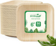 6 in / 10 in Square Leak - Proof Palm Leaf Plates｜BPA - Free, Toxin - Free - ECOlipak