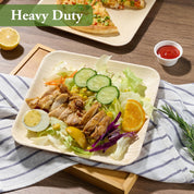 6 in / 10 in Square Leak - Proof Palm Leaf Plates｜BPA - Free, Toxin - Free - ECOlipak