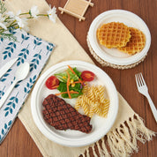 7 & 9 in Microwave - Safe Sugarcane Compostable Plates｜BPI Certified, Toxin - Free - ECOlipak