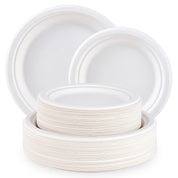 7 & 9 in Microwave - Safe Sugarcane Compostable Plates｜BPI Certified, Toxin - Free - ECOlipak