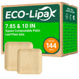 7.85 & 10 in Square Compostable Palm Leaf Plate Sets｜BPA Free, Toxin - Free - ECOlipak