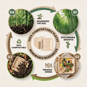 7in/10in Premium Square Organic Bamboo Plates Heavy - Duty & Fine - Grain Design | BPA - Free, Non - Toxic - ECO - Lipak
