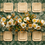 7in/10in Premium Square Organic Bamboo Plates Heavy-Duty & Fine-Grain Design | BPA-Free, Non-Toxic - ECO-Lipak