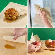 8 Rolls 2 - Ply Unbleached Bamboo Kitchen Paper Towels | Food Safe, Strong & Absorbent - ECOlipak