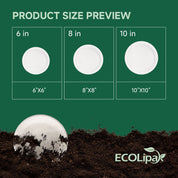 Compostable Sugarcane Deeper Plates