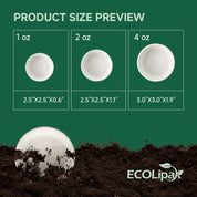 Compostable White Sugarcane Cups