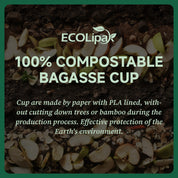 Biodegradable Nature Color Paper Hot Cups with PLA Lined