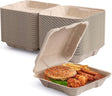 Clamshell Durable Leak - Proof Sugarcane To Go Boxes｜BPI Certified, BPA - Free - ECOlipak