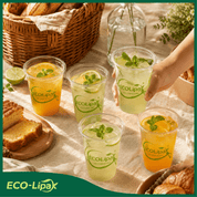 Clear Pliable Durable Compostable Cold Cup｜BPI Certified, PFAS - Free - ECO - Lipak