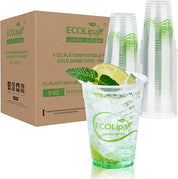 Clear Pliable Durable Compostable Cold Cup｜BPI Certified, PFAS - Free - ECOlipak