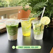 Clear Pliable Durable Compostable Cold Cup｜BPI Certified, PFAS - Free - ECOlipak