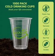 Clear Pliable Durable Compostable Cold Cup｜BPI Certified, PFAS-Free - ECO-Lipak