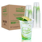 Clear Pliable Durable Compostable Cold Cup｜BPI Certified, PFAS - Free - ECOlipak