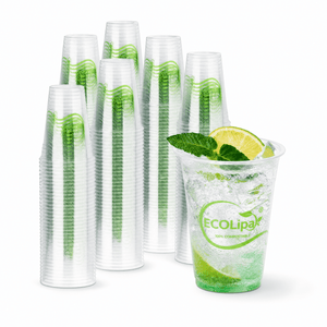 Clear Pliable Durable Compostable Cold Cup｜BPI Certified, PFAS-Free - ECO-Lipak